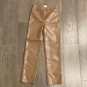 Aritzia Wilfred Leather Pants